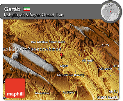 Physical 3D Map of Garāb