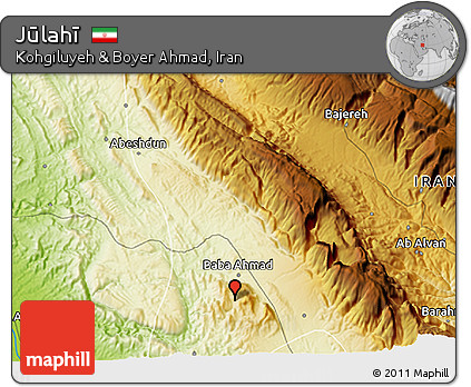 Physical 3D Map of Jūlahī