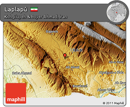 Physical 3D Map of Laplapū