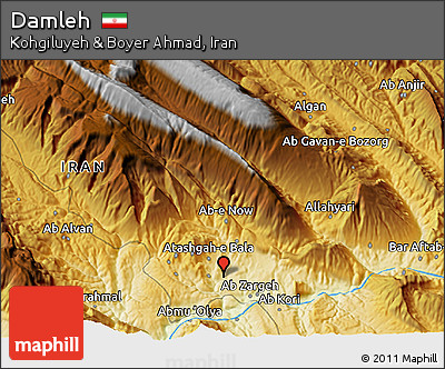 Physical 3D Map of Damleh