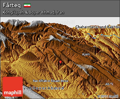 Physical 3D Map of Fārteq