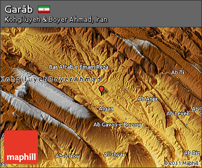 Physical 3D Map of Garāb