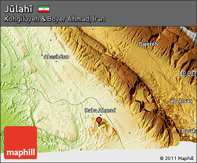 Physical 3D Map of Jūlahī