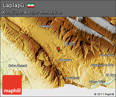 Physical 3D Map of Laplapū