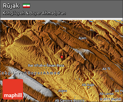 Physical 3D Map of Rūjak