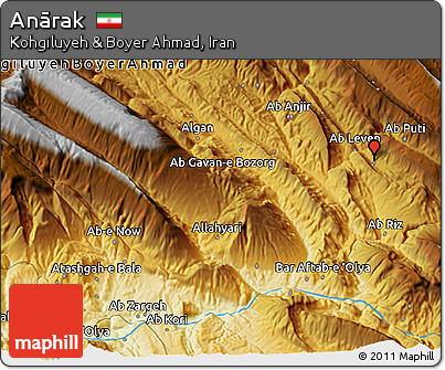 Physical 3D Map of Anārak