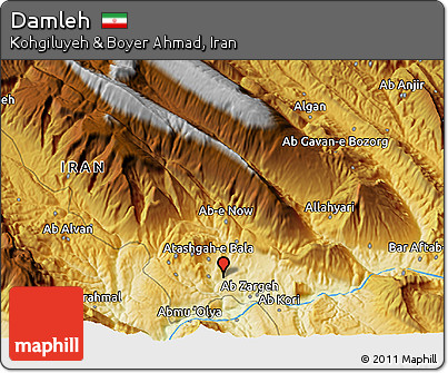 Physical 3D Map of Damleh