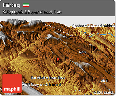 Physical 3D Map of Fārteq