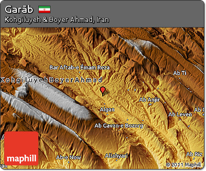 Physical 3D Map of Garāb