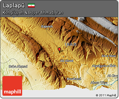 Physical 3D Map of Laplapū