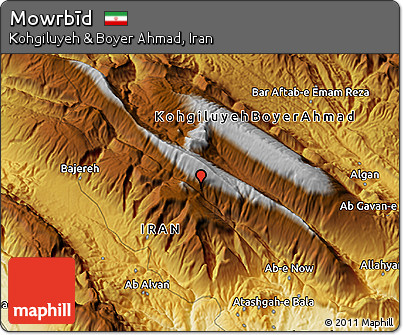Physical 3D Map of Mowrbīd
