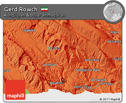 Political 3D Map of Gerd Rowch