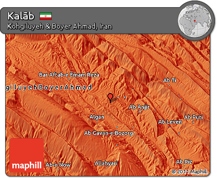 Political 3D Map of Kalāb