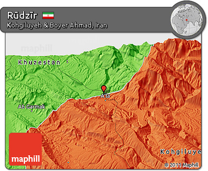 Political 3D Map of Rūdzīr