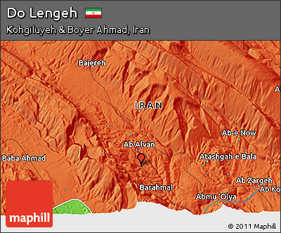 Political 3D Map of Do Lengeh