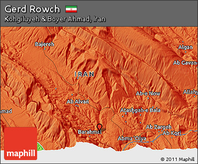 Political 3D Map of Gerd Rowch