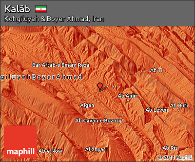 Political 3D Map of Kalāb
