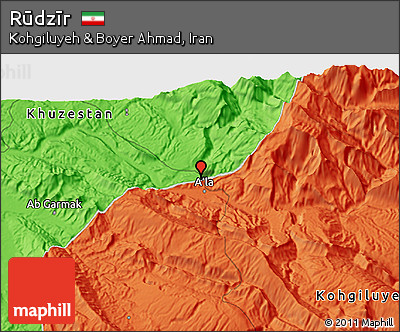 Political 3D Map of Rūdzīr