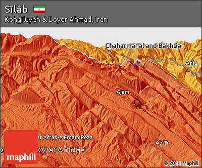 Political 3D Map of Sīlāb