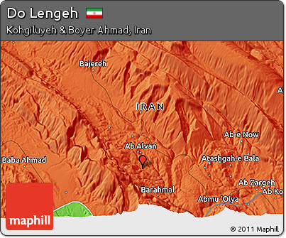 Political 3D Map of Do Lengeh
