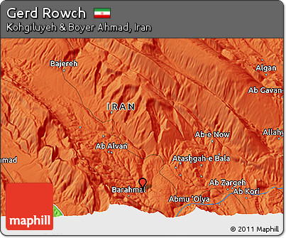 Political 3D Map of Gerd Rowch