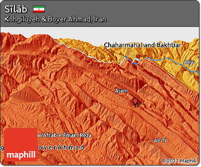 Political 3D Map of Sīlāb