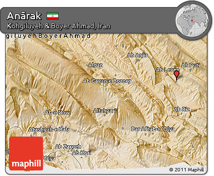 Satellite 3D Map of Anārak
