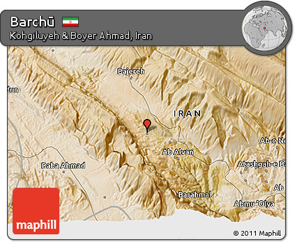 Satellite 3D Map of Barchū