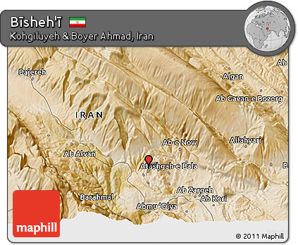 Satellite 3D Map of Bīsheh'ī