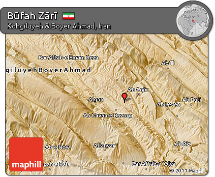 Satellite 3D Map of Būfah Zārī