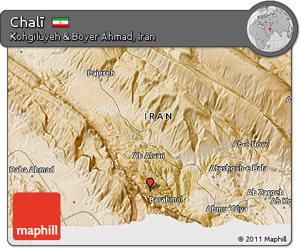 Satellite 3D Map of Chalī