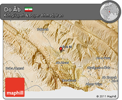 Satellite 3D Map of Do Āb