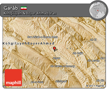 Satellite 3D Map of Garāb