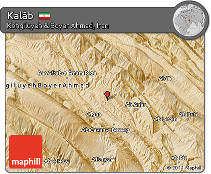 Satellite 3D Map of Kalāb