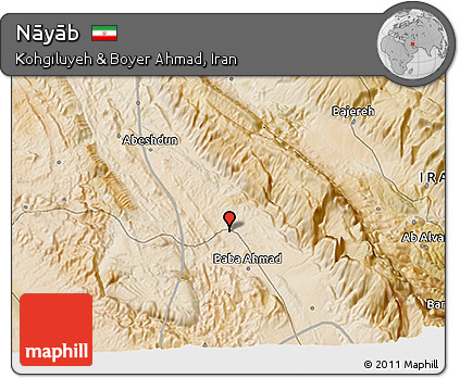 Satellite 3D Map of Nāyāb