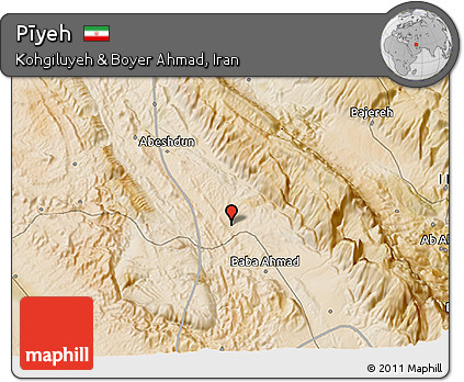 Satellite 3D Map of Pīyeh