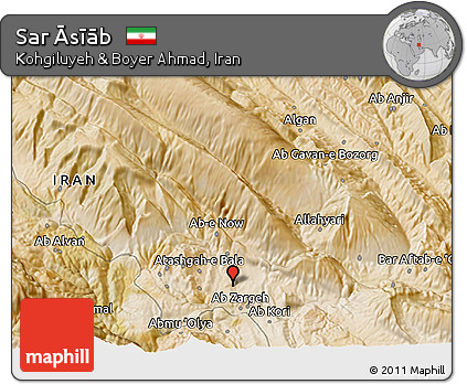 Satellite 3D Map of Sar Āsīāb