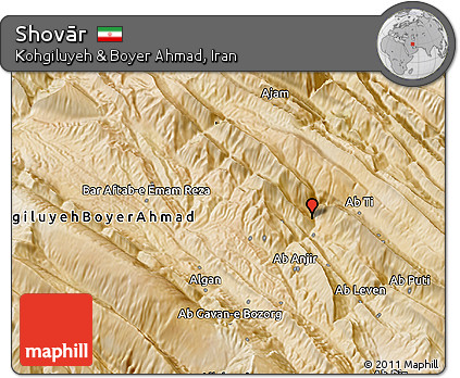 Satellite 3D Map of Shovār