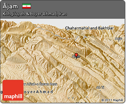 Satellite 3D Map of Ājam