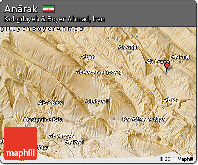 Satellite 3D Map of Anārak