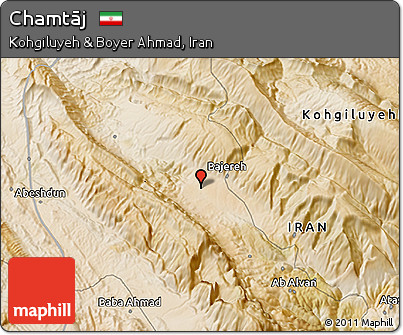 Satellite 3D Map of Chamtāj