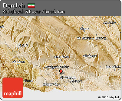 Satellite 3D Map of Damleh