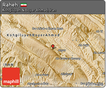 Satellite 3D Map of Raheh