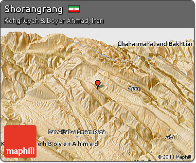 Satellite 3D Map of Shorangrang