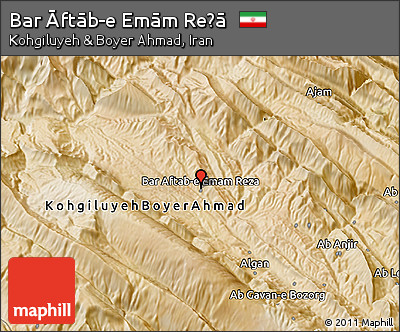 Satellite 3D Map of Bar Āftāb-e Emām Reẕā