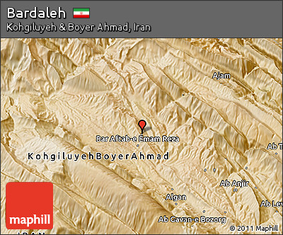 Satellite 3D Map of Bardaleh