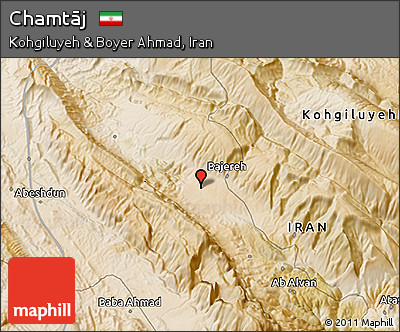 Satellite 3D Map of Chamtāj