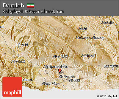 Satellite 3D Map of Damleh