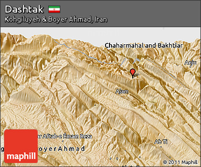 Satellite 3D Map of Dashtak