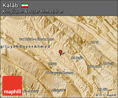 Satellite 3D Map of Kalāb